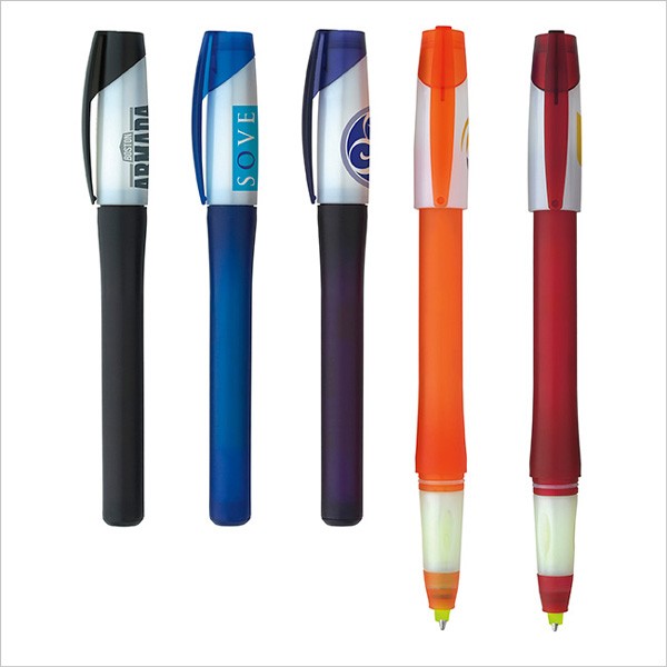 Twist Pen and Highlighter Combo with Logo Custom Twist Pens