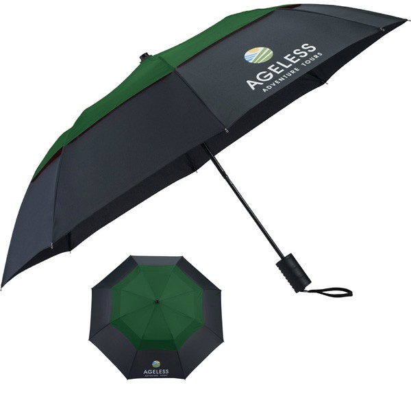 Vented Custom Business Umbrellas with Color Top 4AllPromos