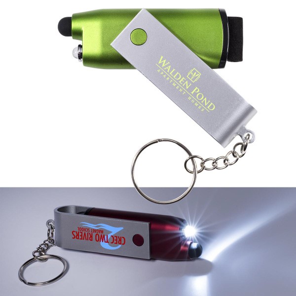 Stylus Keychain Light with Logo 4AllPromos