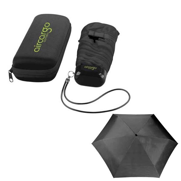 Deluxe Folding Personalized Umbrella With Hard Case Custom Umbrella