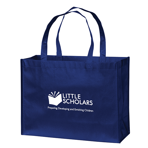 Large Non-Woven Laminated Custom Branded Tote Bag | 4AllPromos
