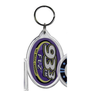 Long Oval Crystal Key Tag Promotional Custom Imprinted With Logo Long Oval Crystal Key Tag Promotional Custom Imprinted With Logo