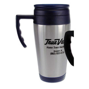 14 oz Steel Budget Mug Promotional Custom Imprinted With Logo