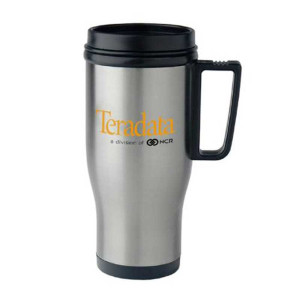 14 oz Stainless Steel Auto Mate Mug Promotional Custom Imprinted With Logo 14 oz Stainless Steel Auto Mate Mug Promotional Custom Imprinted With Logo