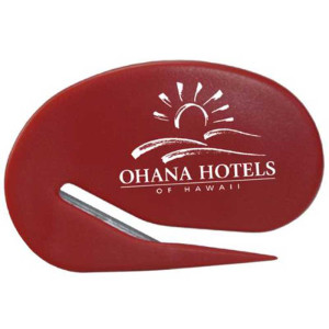Oval Keystone Cutter - With Magnetic Strip Promotional Custom Imprinted With Logo Oval Keystone Cutter - With Magnetic Strip Promotional Custom Imprinted With Logo