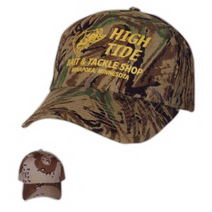 Structured Camouflage Cap - Embroidered Promotional Custom Imprinted With Logo Structured Camouflage Cap - Embroidered Promotional Custom Imprinted With Logo