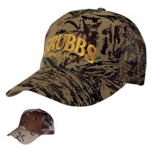 Mesh Back Camouflage Cap - Transfer Promotional Custom Imprinted With Logo
