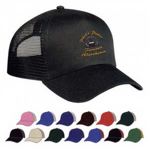 Mesh Back Cap - Silk-Screen Promotional Custom Imprinted With Logo
