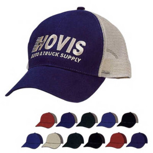 Mesh Back Price Buster Cap - Embroidered Promotional Custom Imprinted With Logo Mesh Back Price Buster Cap - Embroidered Promotional Custom Imprinted With Logo