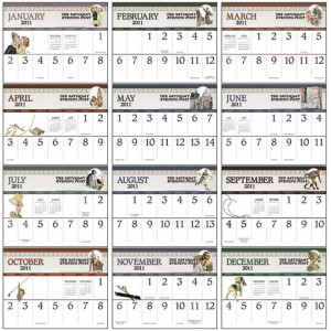 Premium Appointment Calendar - The Saturday Evening Post with Big Block Memo Promotional Custom Imprinted With Logo