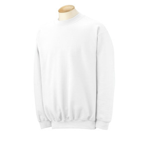 Gildan Ultra Blend Crew Neck Sweatshirt - White Promotional Custom Imprinted With Logo Gildan Ultra Blend Crew Neck Sweatshirt - White Promotional Custom Imprinted With Logo