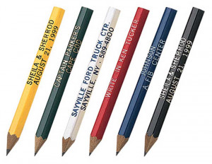 Golf Pencil Hex Promotional Custom Imprinted With Logo