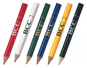 Golf Pencil Round Promotional Custom Imprinted With Logo