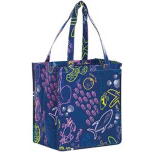 Non-Woven Laminated Tote Bag - 13x7x14in Promotional Custom Imprinted With Logo Non-Woven Laminated Tote Bag - 13x7x14in Promotional Custom Imprinted With Logo