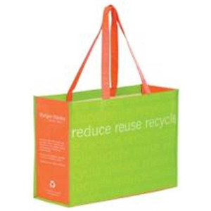 Non-Woven Laminated Tote Bag - 20x6x16 Promotional Custom Imprinted With Logo