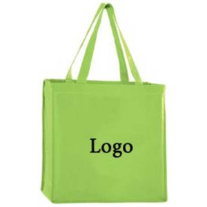 Non-Woven Recycled Grocery Bag Promotional Custom Imprinted With Logo