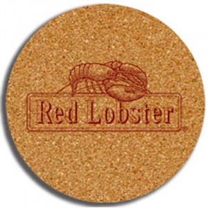 3 1/2 in. Round - All Natural Cork Coaster Promotional Custom