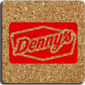 Square - All Natural Cork Coaster Promotional Custom Imprinted With Logo