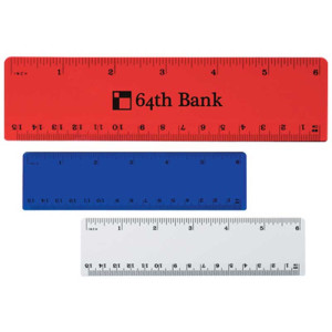 Plastic 6 Ruler Promotional Custom Imprinted With Logo Plastic 6 Ruler Promotional Custom Imprinted With Logo