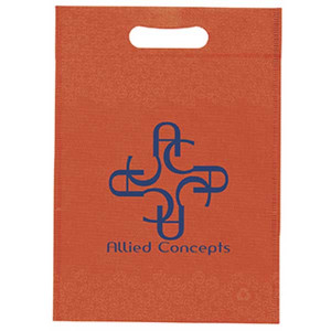Non-Woven Die Cut Bag 10"W x 14"H Promotional Custom Imprinted With Logo