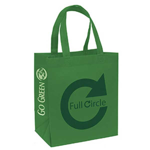 Go Green Market Value Tote Bag Promotional Custom Imprinted With Logo
