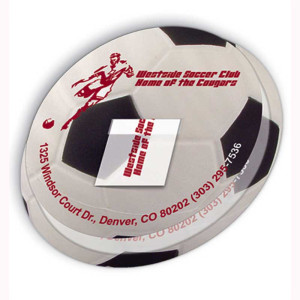 Plastic Molded Flag Dispenser - Circle Promotional Custom Imprinted With Logo