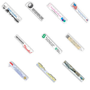 Plastic 12 Inch Ruler - 4 Color FREE Promotional Custom Imprinted With Logo