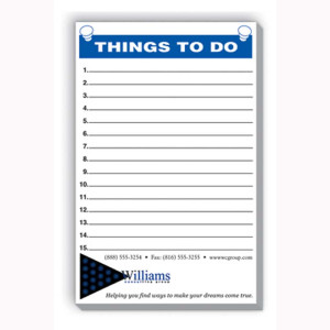 5-3/8"x8-3/8" Scratch Pad-50 Sheets-Custom Imprinted With Logo