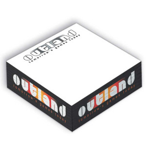 3-1/2" Non-Adhesive Half Cube - 250 Sheets-4 Color Promotional Custom Imprinted