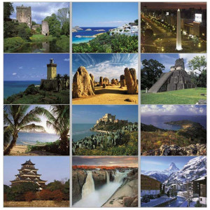 Premium Appointment Calendar - World Scenic Promotional Custom Imprinted With Logo