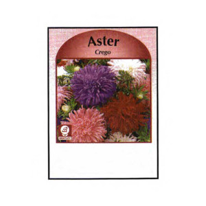 Aster (Crego) Seed Packets Promotional Custom Imprinted With Logo