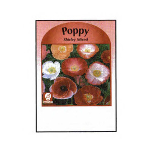 Poppy (Shirley Mixed) Seed Packets Promotional Custom Imprinted With Logo Poppy (Shirley Mixed) Seed Packets Promotional Custom Imprinted With Logo