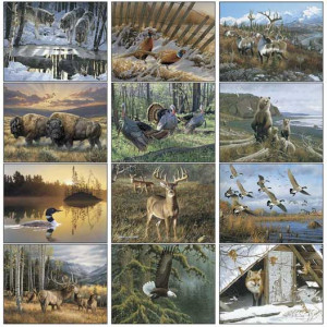 Premium Appointment Calendar - Wildlife Art Promotional Custom Imprinted With Logo