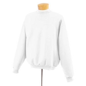 Jerzees Z Class Crew Neck Sweatshirt - White Promotional Custom Imprinted With Logo Jerzees Z Class Crew Neck Sweatshirt - White Promotional Custom Imprinted With Logo