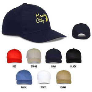 Low Profile Structured Baseball Cap with Embroidery