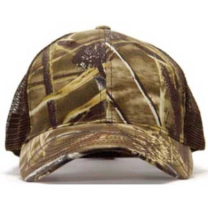 Realtree Max-4/Brown Solid Color Mesh Back Structured Cap Promotional Custom Imprinted With Logo Realtree Max-4/Brown Solid Color Mesh Back Structured Cap Promotional Custom Imprinted With Logo