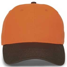Blaze with Brown Visor Structured Cap Promotional Custom Imprinted With Logo Blaze with Brown Visor Structured Cap Promotional Custom Imprinted With Logo