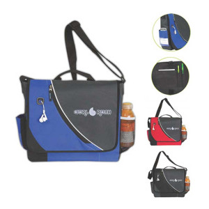 Slalom Messenger Bag Promotional Custom Imprinted With Logo