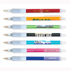 BIC Clic Stic Ice Grip Pen Promotional Custom Imprinted With Logo BIC Clic Stic Ice Grip Pen Promotional Custom Imprinted With Logo