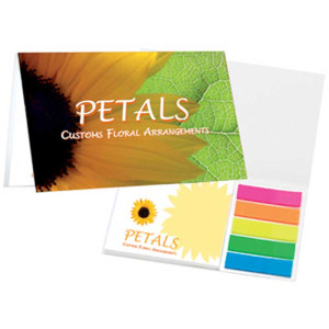 Booklet with Sticky Notepad & BIC Digital Mini Mechanical Pencil & Mylar Flags Promotional Custom Imprinted With Logo Booklet with Sticky Notepad & BIC Digital Mini Mechanical Pencil & Mylar Flags Promotional Custom Imprinted With Logo