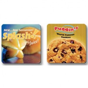3-1/2" Square Fabric Mouse Pad - 1/16" thick Promotional Custom Imprinted With Logo