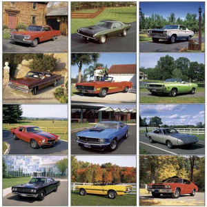 Premium Appointment Calendar - Muscle Cars Custom Imprinted With Logo