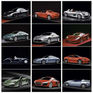 Premium Appointment Calendar - Exotic Cars Promotional Custom Imprinted With Logo Premium Appointment Calendar - Exotic Cars Promotional Custom Imprinted With Logo