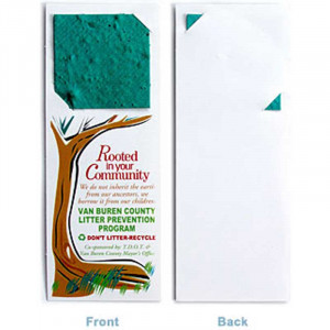 Small Two-Part Bookmarks Promotional Custom Imprinted With Logo Small Two-Part Bookmarks Promotional Custom Imprinted With Logo
