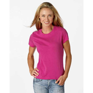 Crew Neck Jersey T-Shirt Promotional Custom Imprinted With Logo