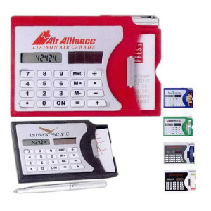Calculator/ Business Card Holder Promotional Custom Imprinted With Logo