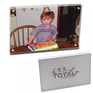 4 in. x 6 in. Magnetic Acrylic Frame Promotional Custom Imprinted With Logo
