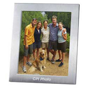 Brushed Aluminum Frame 8"x10" Promotional Custom Imprinted With Logo Brushed Aluminum Frame 8"x10" Promotional Custom Imprinted With Logo