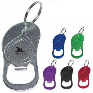 Sandal Bottle Opener Key Ring Promotional Custom Imprinted With Logo
