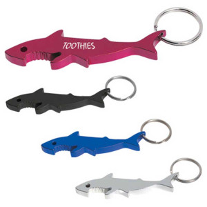 Shark Bottle Opener Key Ring Promotional Custom Imprinted With Logo
